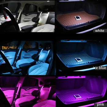 6pcs Erori Interior Alb Lumina LED-uri Pachet Kit Pentru Mazda cx-3 cx3 accesorii lectură Interior lumini de gheață albastru 12v