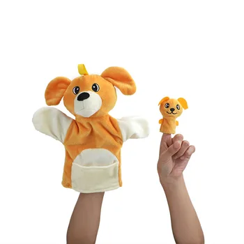 Copilul Liniștitor Prosop De Mână De Papusi Interactive Părinte-Copil De Mână Marionetă Deget Copil Stand Interactive Jucarii De Plus