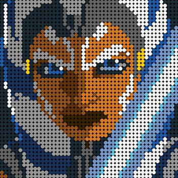Star Wars Jucarii Serie Ahsokaed Pixel de Artă Mozaic(48X48) MOC Blocurile Pictate de Fundal Decorare Diy Jucării Cărămizi Cadou
