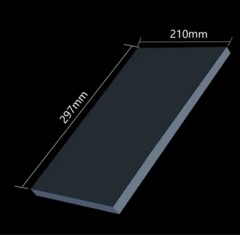 1bucată Acrilic Bord A4 Negru Extrudat Plexiglass Plexiglas Foaie de PMMA Placa 297x210x3mm