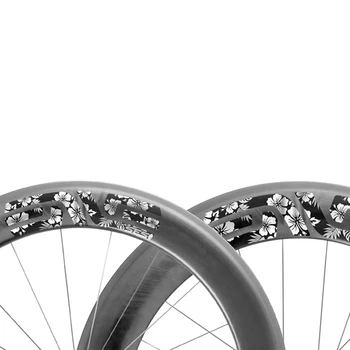EVNE ses cherry blossom ediție autocolant ediție limitată de carbon roată de tăiere grup biciclete road biciclete autocolant personalizat ironman 7.8