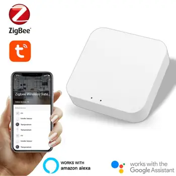 Tuya ZigBee 3.0 Smart Wireless Gateway, Inteligent Gateway De Voce De Control De La Distanță, Funcționează Cu Tuya/Smart Viata/Alexa/Google Asistent