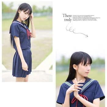 Nou Stil Japonez-coreean Fete Kawaii JK S-5XL Mare Scoala Uniforme Fete Femei Noutate Marinar Costume Uniforme Anime Fuste