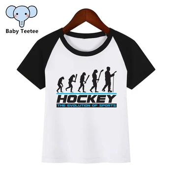 Băieți și Fete Anime Evoluția de Gheață Hockeyer Print T Shirt pentru Copii Haine Amuzant Chirden Vara T-shirt
