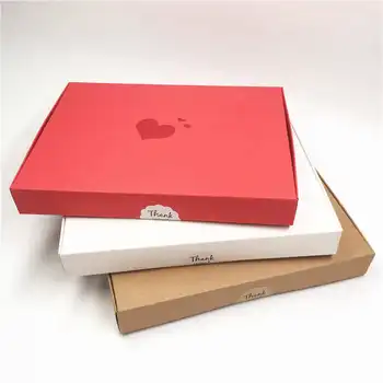 30Pcs/Lot DIY frige Cu Model de Inima Hârtie Kraft Cutii cutii Pentru Pizza Pachet de Cadouri Container de Depozitare Cutie Cu Autocolant