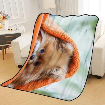 Personalizat Pomeranian Pături pentru paturi arunca pătură pătură moale de vară pătură anime pătură pătură de călătorie