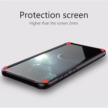 Silicon de protecție Caz de Telefon pentru Samsung Galaxy S8 S9 Plus Nota 8 9 Transparent Slim Cover pentru Samsung Nu 8 9 Airbag Locuințe