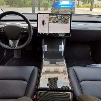 Pentru Tesla Model 3 Centru Interior de Depozitare Cotiera Acoperi Accesoriile 4 Culori perioada 2018-2019