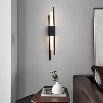 2021 Elegant, Modern Bronz, Aur Și Negru 50cm Conducta de LED-uri Lampă de Perete Pentru Camera de zi, Hol, Coridor, Dormitor Sconces corp de iluminat