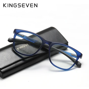 KINGSEVEN TR90 Ochelari de Calculator Cadru Femei Bărbați 45% Anti Blue Light Rotund Ochelari de Blocare Pahare Spectacol Optic Ochelari