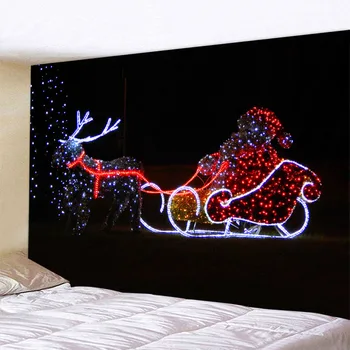 Mare pom de Crăciun acasă perete camera canvas decor semineu tapiserie de perete agățat de fundal pânză de decorare