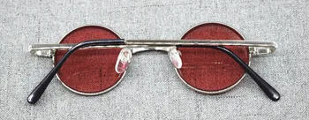 Vintage Mici, Rotunde 38mm Primăvară Balamale Roșu Lectură ochelari de Soare Ochelari Full Rim Metalic Unisex +50 +75 +1 +125 +150 +175 +2 +225 +6