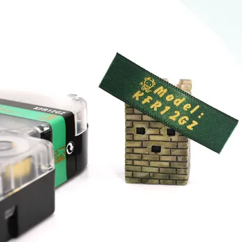 Panglica de Satin 12mm*5m de aur pe etichetă verde bandă SFR12GZ LA-4GKK pentru cadou de nunta Petrecere de Crăciun pentru epson printer LW300 LW400