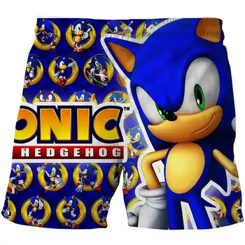 2020 Noua moda copii 3D Sonic Ariciul pantaloni scurti pentru fete Baieti Vara și toamna pentru fete Casual Pierde Rupt poliester