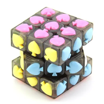 Originale de Inalta Calitate YongJun Spade Simbol Magic Cube 3x3x3 YJ 3x3 Viteza de Puzzle de Crăciun Idei de Cadouri pentru Copii Jucarii Pentru Copii
