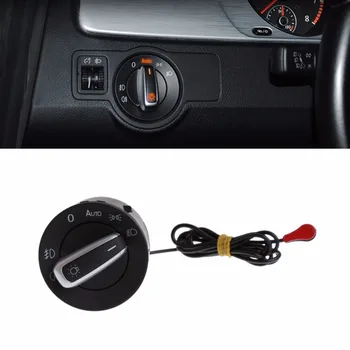 OOTDTY Negru Senzor de Lumină Auto Capul Faruri Comutator Pentru VW Golf 5 6 MK5 MK6 Tiguan Touran Nou