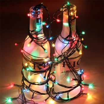 10m 100 de Lampa cu Lumina LED-uri Colorate Mei Pom de Crăciun Lumini Intermitent-un Șir de Lumini luz navidad exterior navidad