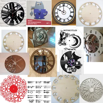 137 piese piese creative de design ceas vector de desen, fișiere pentru CNC de tăiere cu laser fișiere de colectare