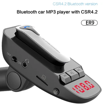 CDEN Car MP3 player cu Cască Bluetooth Car Kit FM transmițător U disk / TF card player incarcator auto Multimedia Juca