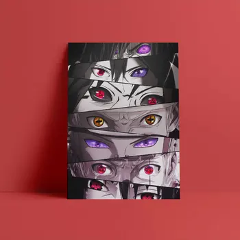 Imprimare Vopsea De Perete Opera De Arta Modular Anime Panza Imagine Poster Naruto Ochi Sharingan Rinnegan Modern Decor Acasă Noptiera De Fundal