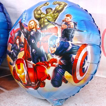 10buc 18 inch Avengers Baloane Folie Super-Erou Captain America, Iron man Ballon Ziua copilului Decoratiuni Consumabile