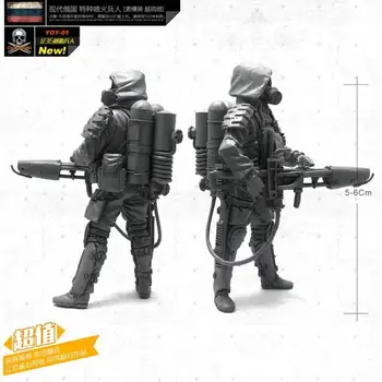 1/35 Rășină Soldat Cifre Moderne Biochimice Pompierii Model Kituri Nemontate față de anul PRECEDENT-01