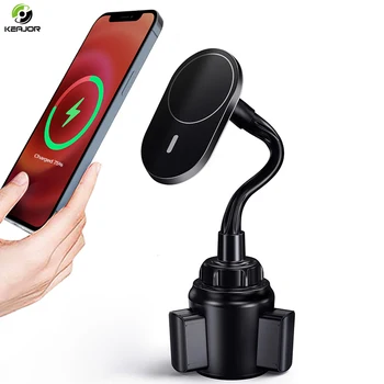 Magnetic Wireless Incarcator Auto Suport de Telefon Pentru iPhone 12 Pro Max 12 Mini Car Cup Holder suport pentru Telefon Reglabil Suport de Încărcare