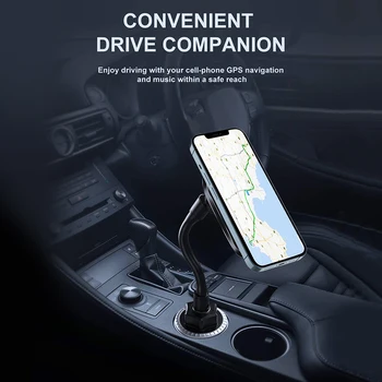 Magnetic Wireless Incarcator Auto Suport de Telefon Pentru iPhone 12 Pro Max 12 Mini Car Cup Holder suport pentru Telefon Reglabil Suport de Încărcare