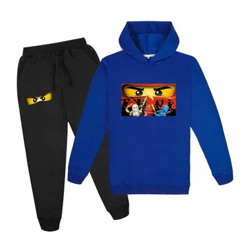 Primavara Toamna pentru Copii Seturi de Îmbrăcăminte Ninjagoed copii Haine Copii Baieti Bluze Hanorac +Pantaloni 2 BUC Trening Ninja Uza Haina