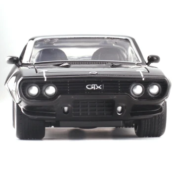 22CM Scara 1:24 Metal Aliaj 1972 DOM PLYMOUTH GTX Curse Rapide masini Model de turnat sub presiune Vehicule de Jucărie F Copii Colectie