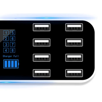 LED Display Stație de Încărcare 8Multi-Port USB Adaptor Desktop Masina Încărcător de telefon Inteligent Încărcător de Telefon de Încărcare Pentru telefonul mobil