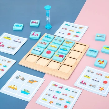 Copii Puzzle Joc De Bord Foto Instant Memorie Sah Baby Puterea Creierului De Educație Timpurie Din Lemn Jucării De Învățare Pentru Copii Cadouri