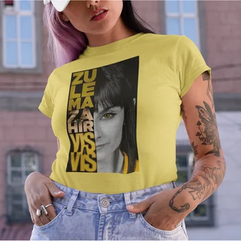 Zu Le D-Za T-shirt Hir, Vis-a-Vis de Femei tricou Casual cu Maneci Scurte de Vara serial TV Tricou Femei Ropa De Verano Mujer 2020