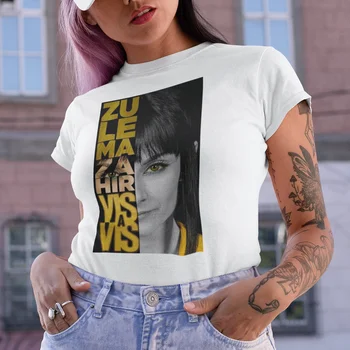 Zu Le D-Za T-shirt Hir, Vis-a-Vis de Femei tricou Casual cu Maneci Scurte de Vara serial TV Tricou Femei Ropa De Verano Mujer 2020
