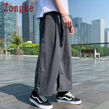 Zongke 2021 Nou Glezna-Lungime Pantaloni Harem de Bărbați Pantaloni Casual Pantaloni Joggers Bărbați Largi de Trening Hip Hop Streetwear Marimea M-3XL