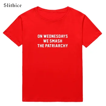 Slithice Feiminist miercurea-Am Sparge Patriarhiei tricouri Femei Hipster streetwear Doamnelor tricou top