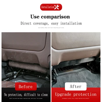 Pentru BMW F25 F26 X3 X4 2011-2017 Interior Masina Refit scaun anti kick placa copil kick pad pedala de Protecție decorati Accesorii