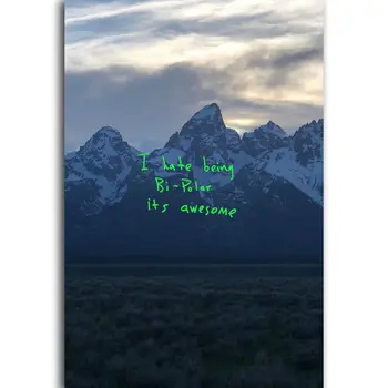 FX353 Kanye West Ye 8 Iubim pe toată Lumea Wyoming 2018 Rap Coperta Albumului Poster de Arta de Mătase Lumina Panza de Casa Moderna Sala de Perete Deco Print