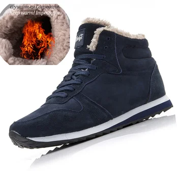 Barbati Cizme Barbati Pantofi De Iarna Plus Dimensiune 35-48 Cald Glezna Botas Hombre Pentru Cizme De Iarna Din Piele Pantofi Pentru Bărbați De Pluș Iarna Tenisi Barbati