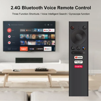 Mecool V01 Autorizate De Google Voice Control De La Distanță Pentru Android10.0 Mecool KM9 pro KM3 KM1 TV Box Giroscop Sens Air Mouse-ul