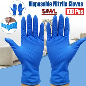 100buc de unică folosință din latex de cauciuc mănuși de curățare de uz casnic experiment catering mănuși universale