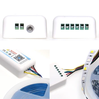 12V Wifi Benzi cu Led-uri de Lumină de Viață APP Controler Inteligent RGBCCT RGB + Alb + Lumina Alb Cald Benzi Acasă Inteligent Cu Alexa de Start Google