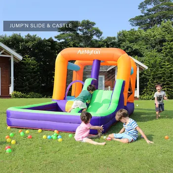 Gonflabile Jumper Salt Sări Casa în Diapozitiv cu Suflanta Castel Gonflabil Grădină Interioară Petrecere de Distracție pentru Copii, Piscina cu Bile