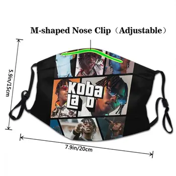 Koba La D GTA V Rap francez Grand Theft Auto Masca Unisex Non-Unică folosință Masca de Fata Anti-Ceață de Praf Lavabil Capac Protecție