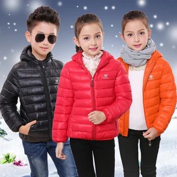 Copii De Iarna Haine Copii Bumbac Gros Jachete Calde Băieți Fete De Lumină Portabile Hanorac Copii Iarna Haine Copii Haine Calde