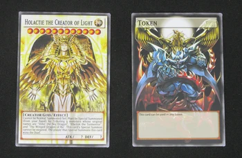 20buc Yugioh Zeul Egiptean Carduri Obelisc Slifer Dragonul Înaripat al lui Ra Holactie Creatorul Luminii Yu-Gi-Oh! Clasic Fullart Card