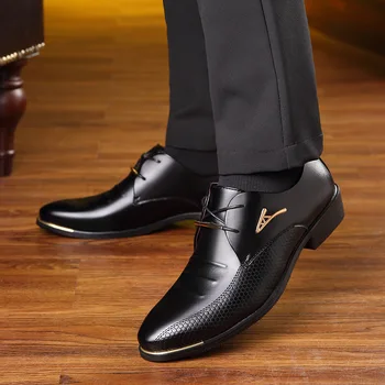 REETENE Vânzare Fierbinte Barbati Pantofi Rochie Moale Subliniat Toe Clasic de Afaceri de Moda Pantofi Oxford Pentru Barbati Mocasini Noi Barbati din Piele Pantofi