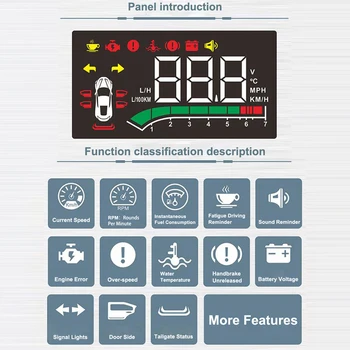 Pentru Toyota Corolla 2019 Accesorii Auto HUD Head Up Display Conducere în condiții de Siguranță Funcția de Ecran de Proiector Parbriz
