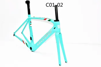 Pret de fabrica de carbon biciclete de viteză Durabile cadru bicicleta cadru BSA/BB30 Ceccotti ciclism piese