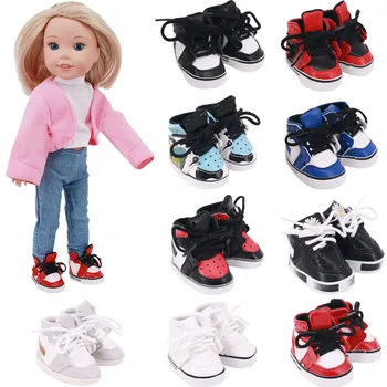 Papusa Pantofi Adidași De Culoare Populare Design De Cusut Pentru 14,5 Inch Wellie Binevoitor & 32-34 Cm Paola Reina Papusa Accesorii,Jucării Pentru Copii
